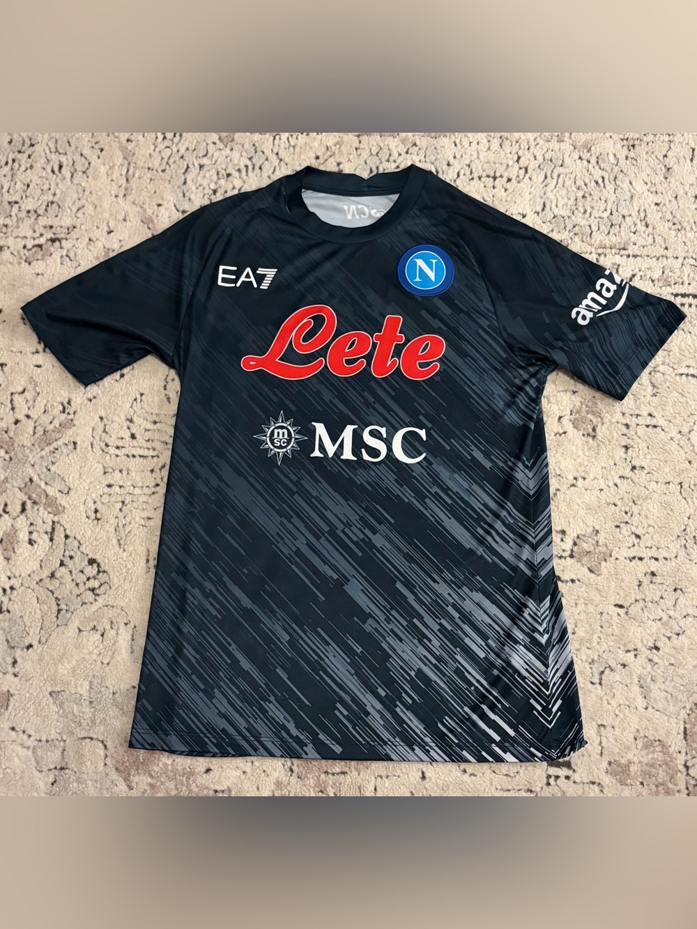 EA7 Authentic SSC Napoli 2022 2023 Italy Third Soccer Jersey Men’s Size: Medium